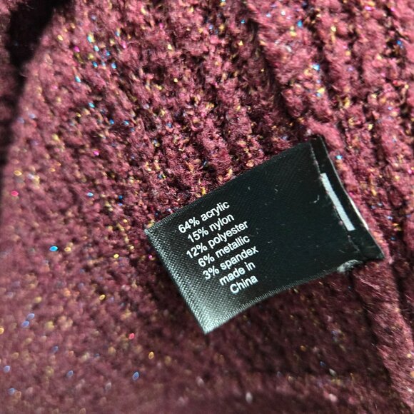 Lane Bryant 18/20 Plus Size Sweater Crew neck Long Sleeve Metalic threading - Picture 5 of 8